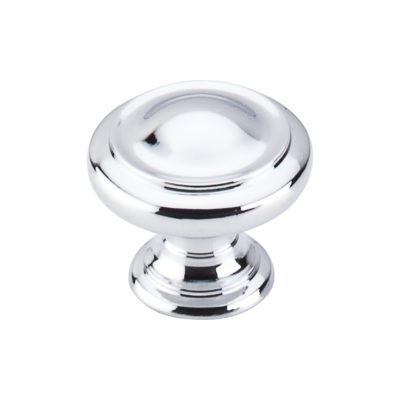 Dome 1 1/8" Diameter Round Knob - Polished Chrome