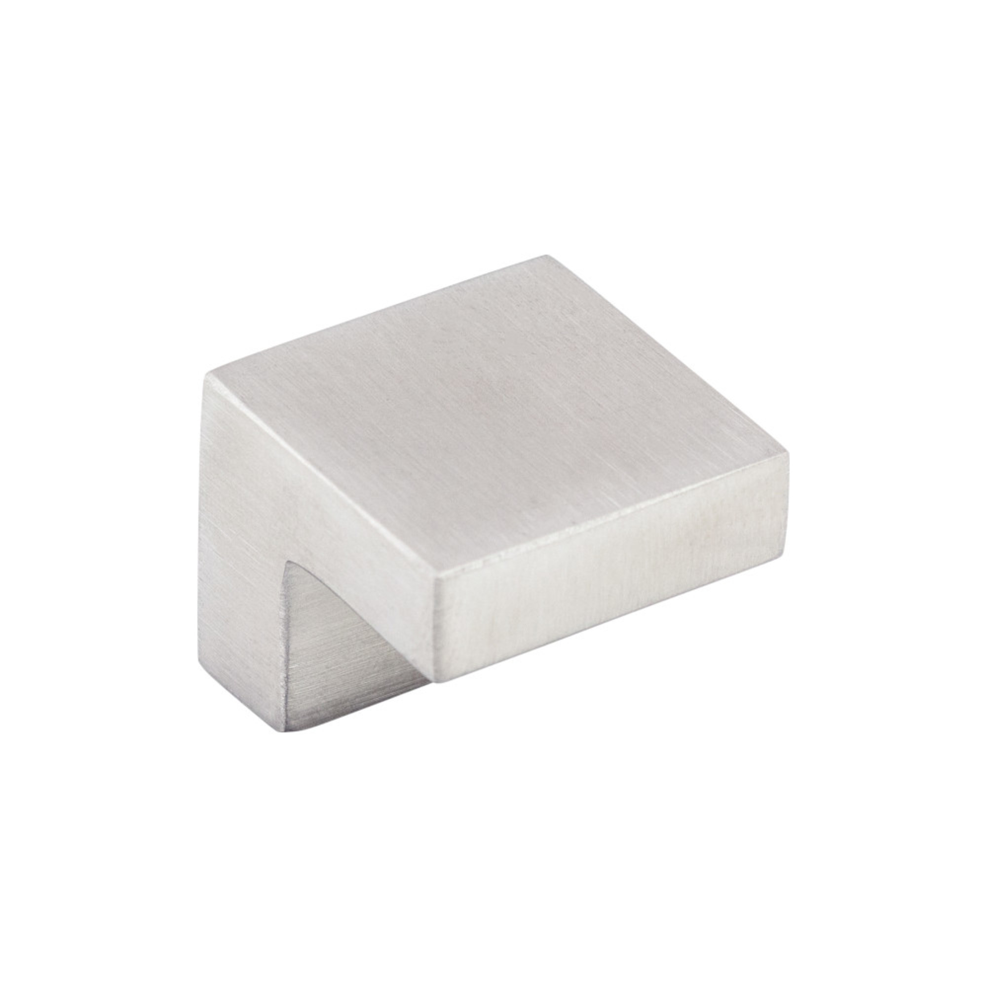 Stainless Steel 1" Length Square Knob - Stainless Steel