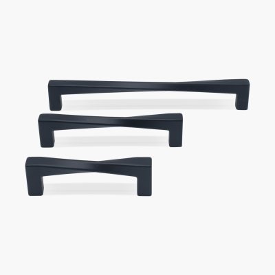 Twisted Polished Nickel Cabinet Pulls