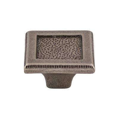 Square Inset 2" Length Square Knob - Cast Iron