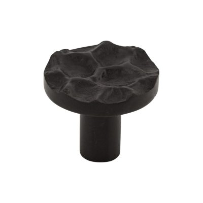Cobblestone 1 3/8" Diameter Round Knob - Coal Black