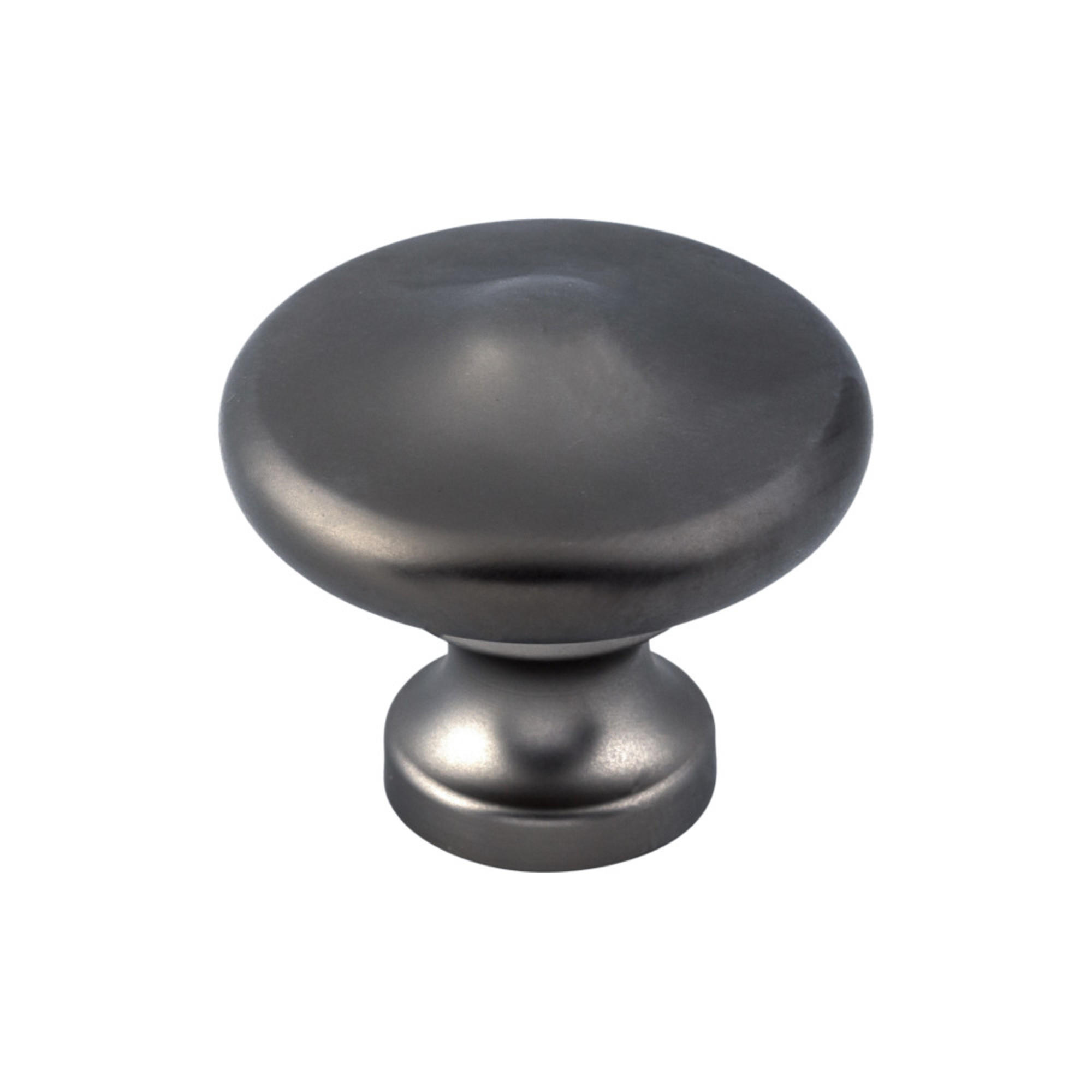 Peak 1 5/16" Diameter Round Knob - Ash Gray