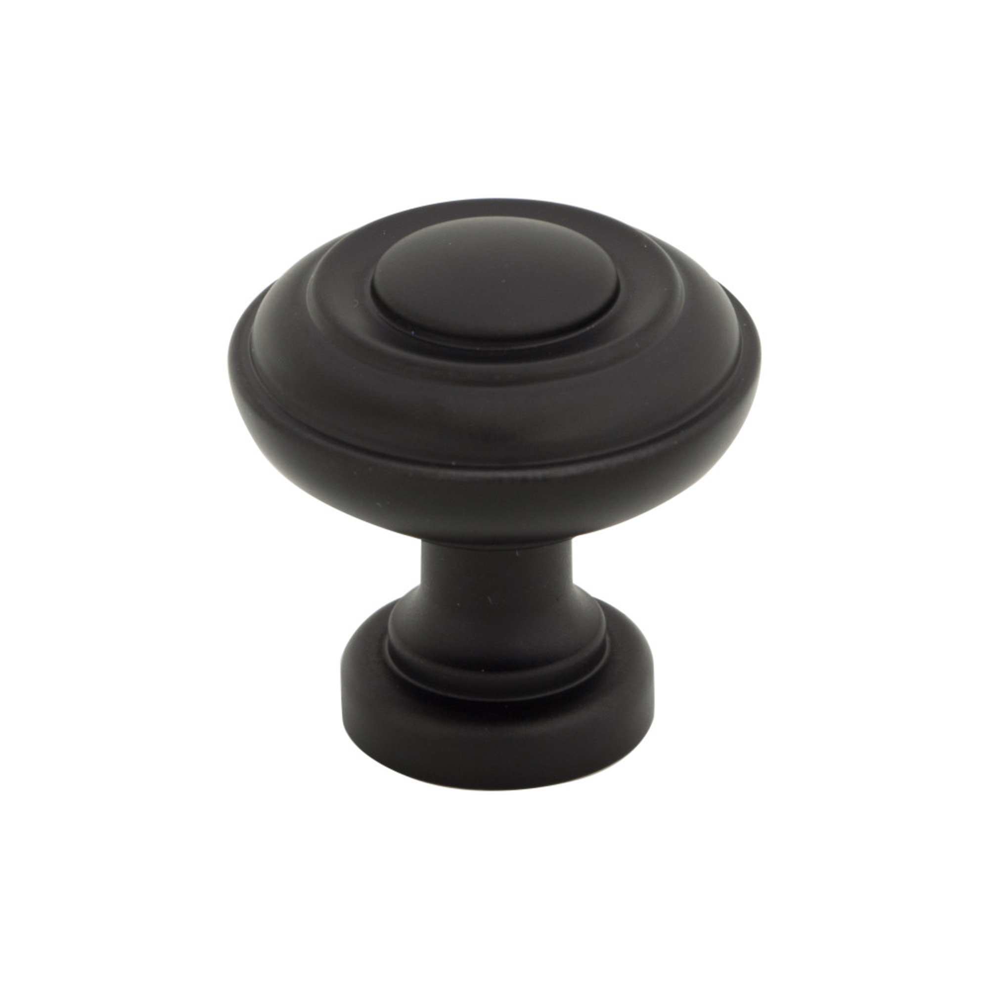 Ulster 1 1/4" Diameter Mushroom Knob - Flat Black