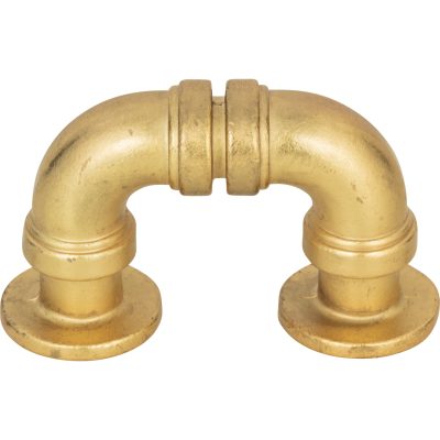 Steam Punk 1 5/16" Center to Center Finger Pull - Vintage Brass