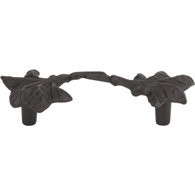 Vineyard Leaf 3" Center to Center Novelty Pull - Aged Bronze
