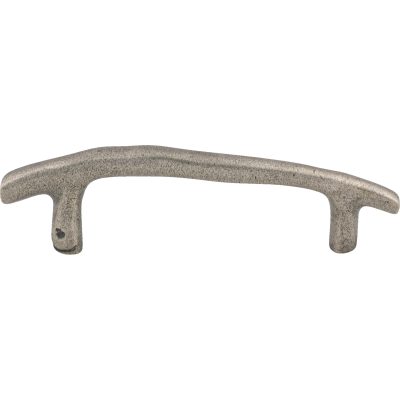 Aspen Twig 3 1/2" Center to Center Bar Pull - Silicon Bronze Light