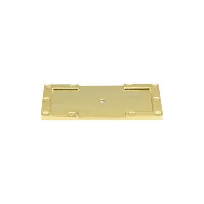 Campaign L-Bracket Knob Backplate - Polished Brass