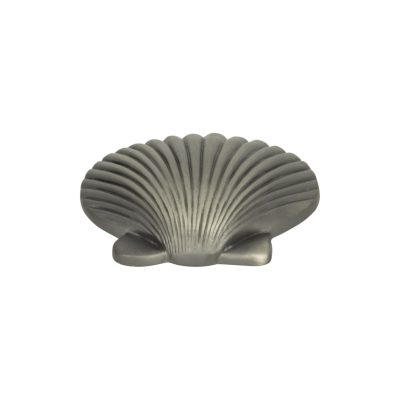 Clamshell 2" Length Novelty Knob - Pewter