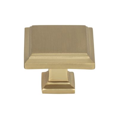 Sutton Place 1 1/4" Length Square Knob - Champagne