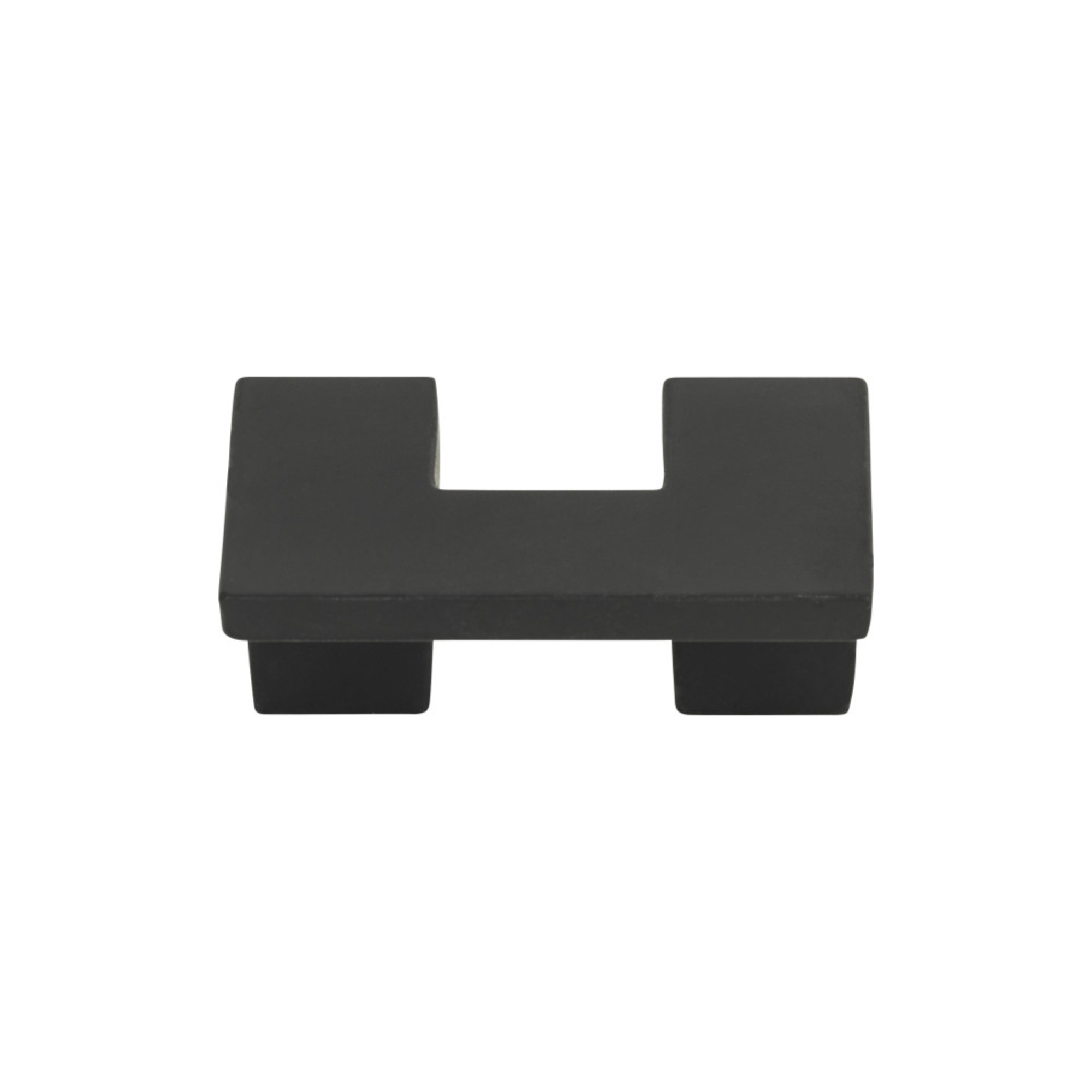 U Turn 1 1/4" Center to Center Square Knob - Matte Black