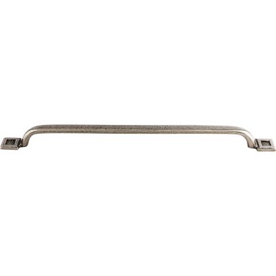 Square Inset 12" Center to Center Bar Pull - Cast Iron