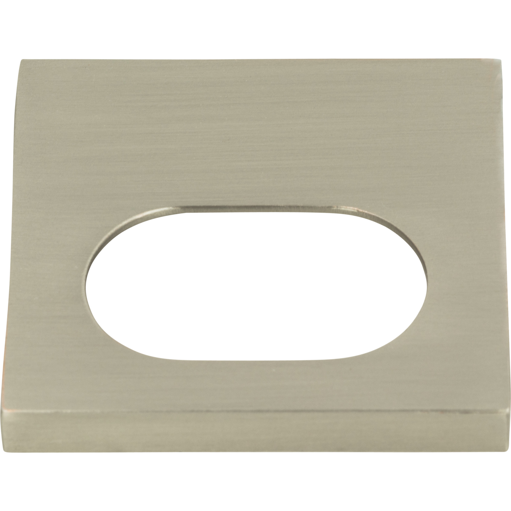 Modern Square 1 1/4" Center to Center Finger Pull - Brushed Nickel
