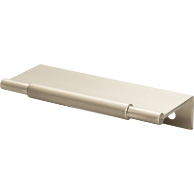 Crestview 3" Center to Center Finger Pull - Brushed Satin Nickel