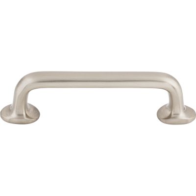 Aspen II Rounded 4" Center to Center Bar Pull - Brushed Satin Nickel