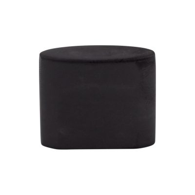 Oval Slot 3/4" Center to Center Oval Knob - Flat Black