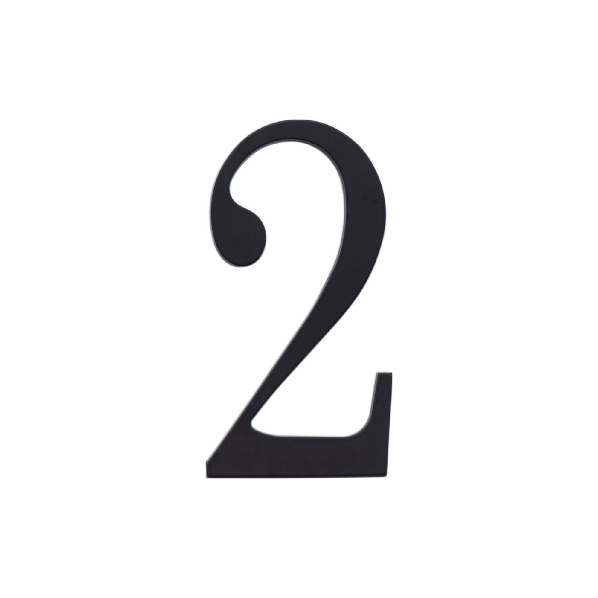 Traditionalist 6" H House Number - Matte Black