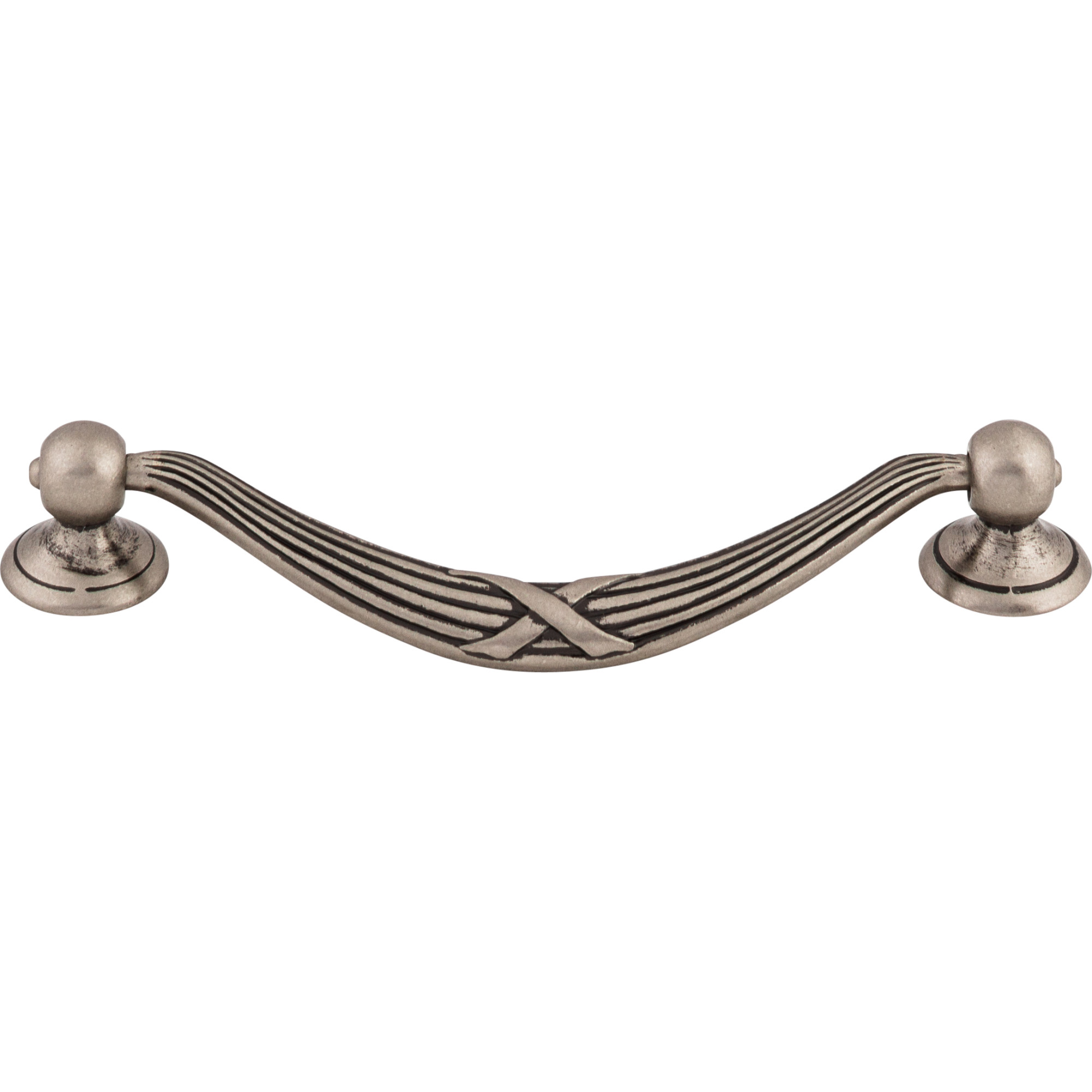 Ribbon & Reed 5 1/16" Center to Center Drop Handle - Pewter Antique