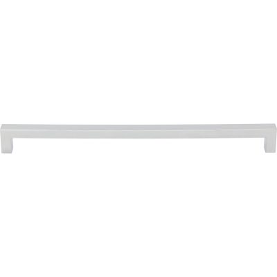 Square Bar 12" Center to Center Bar Pull - Polished Chrome