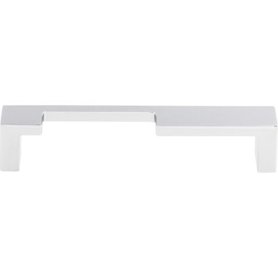 Modern Metro Notch Pull A 5" Center to Center Bar Pull - Polished Chrome