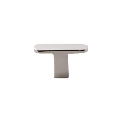 Stainless T 1 5/8" Length Geometric Knob - Polished Stainless Steel