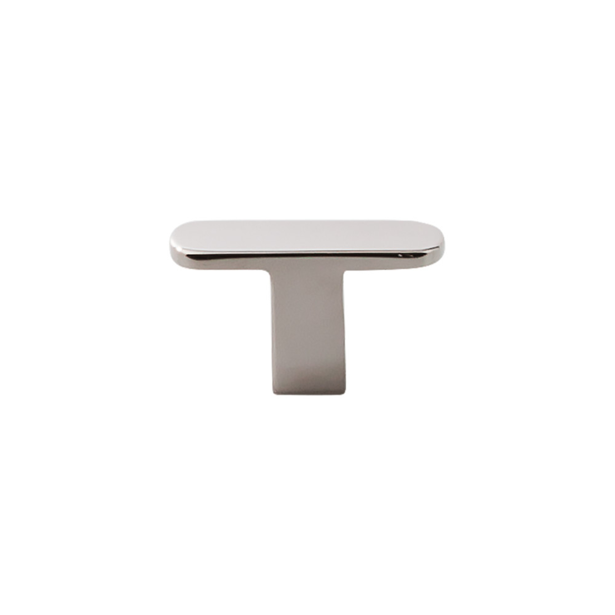 Stainless T 1 5/8" Length Geometric Knob - Polished Stainless Steel