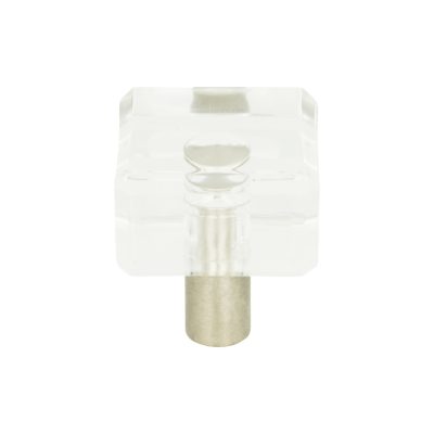 Optimism 1 1/4" Length Square Knob - Brushed Nickel