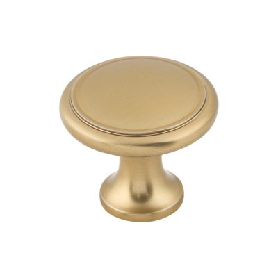 Ringed 1 1/8" Diameter Mushroom Knob - Honey Bronze