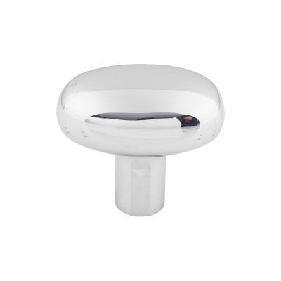 Aspen II Small Potato 1 9/16" Length Oval Knob - Polished Chrome