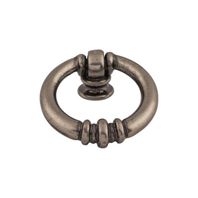 Newton Ring 1 5/8" Length Round Knob - Pewter Antique