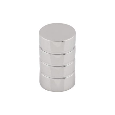 Stacked 5/8" Diameter Round Knob - Polished Chrome