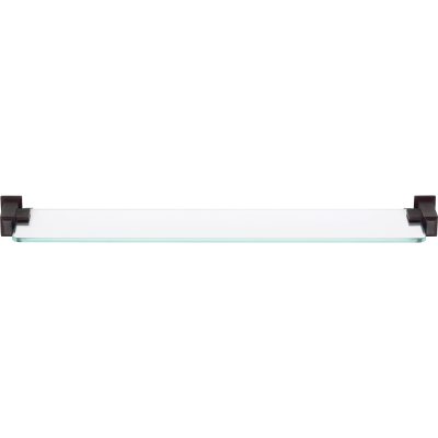 Sutton Place Bath Glass Shelf 24 Inches Venetian Bronze - Venetian Bronze