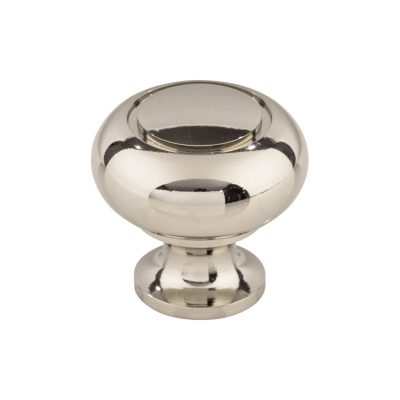Ring 1 1/4" Diameter Round Knob - Polished Nickel