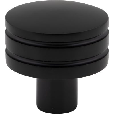 Griffith 1 1/4" Diameter Round Knob - Matte Black