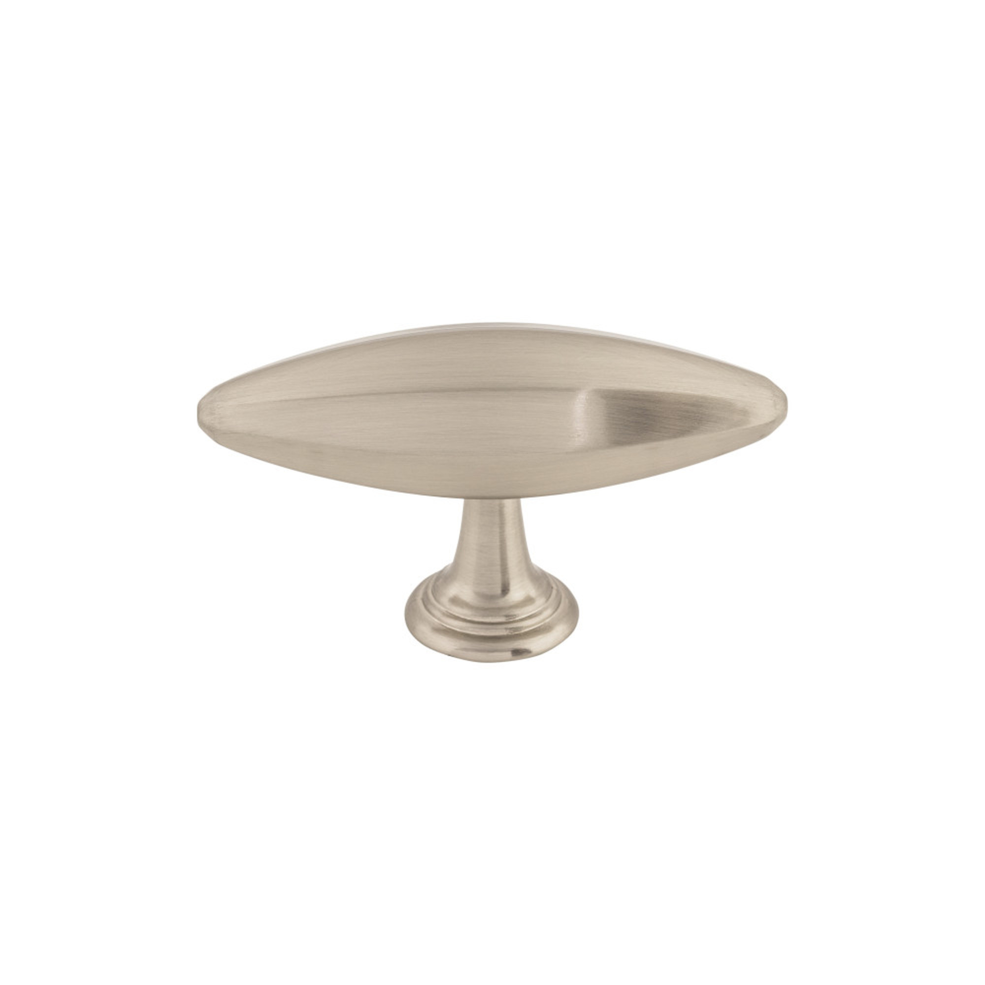 Chareau 3" Length Bar Knob - Brushed Satin Nickel