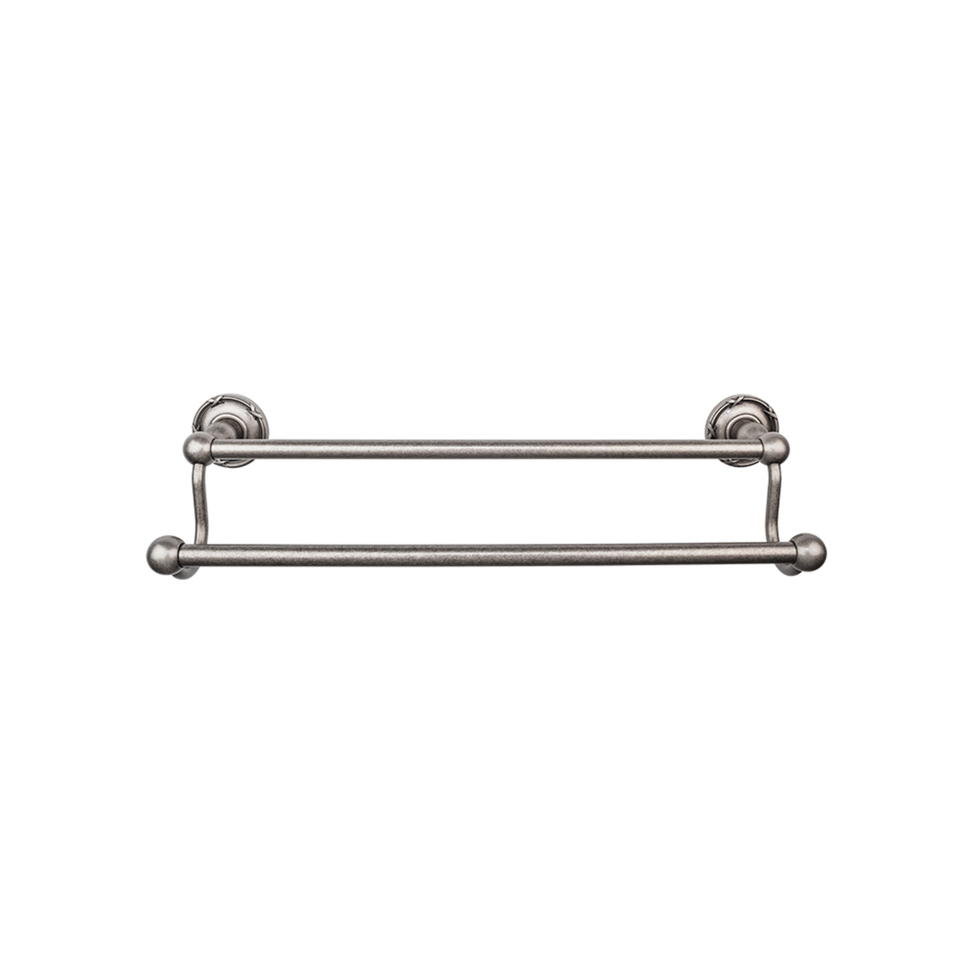 TOP BATH (R) Edwardian Bath Double 32 1/2" Wall Mounted Towel Bar - Antique Pewter