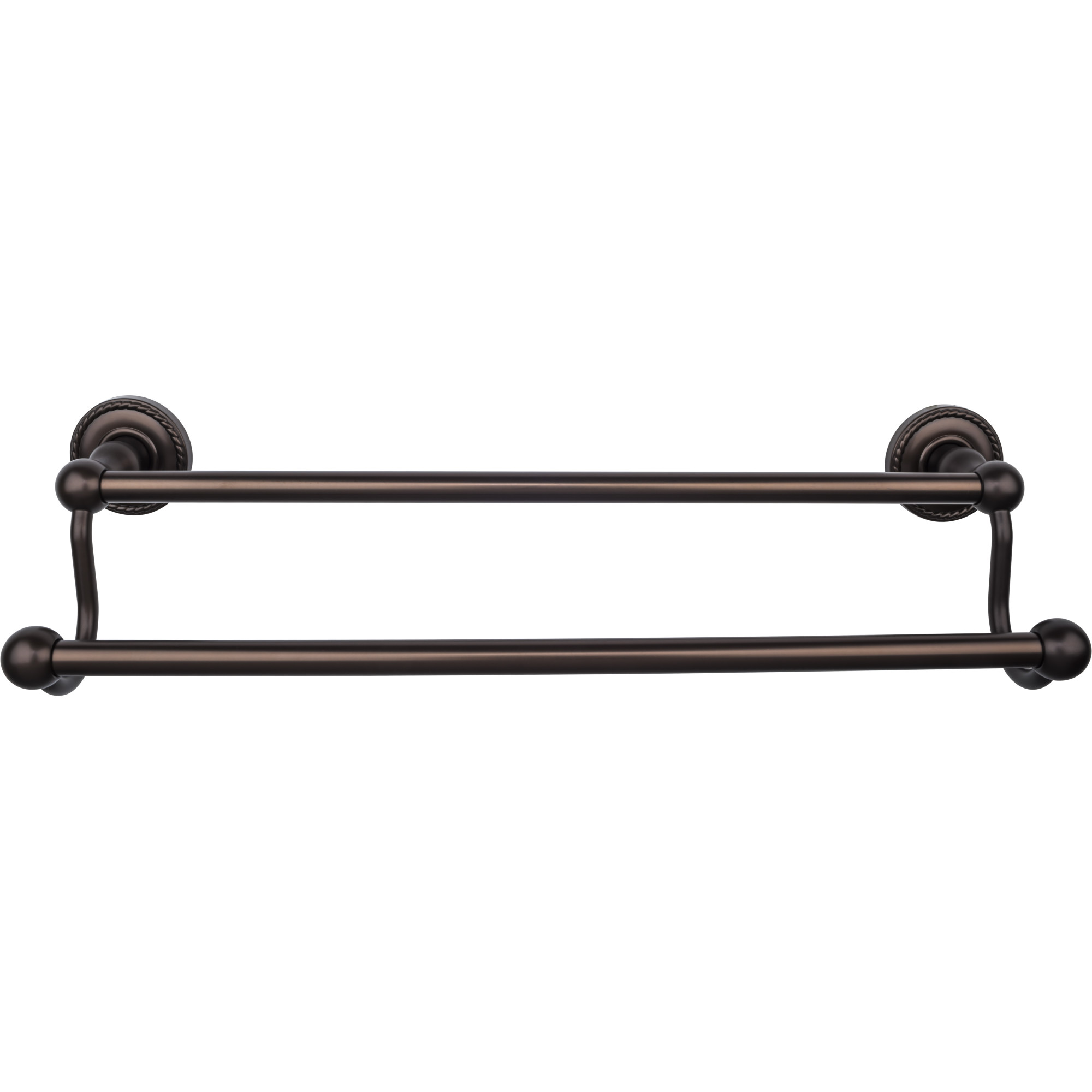 TOP BATH (R) Edwardian Bath Double 20 1/2" Wall Mounted Towel Bar - Oil Rubbed Bronze