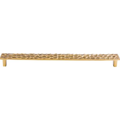 Cobblestone 12 9/16" Center to Center Bar Pull - Polished Brass