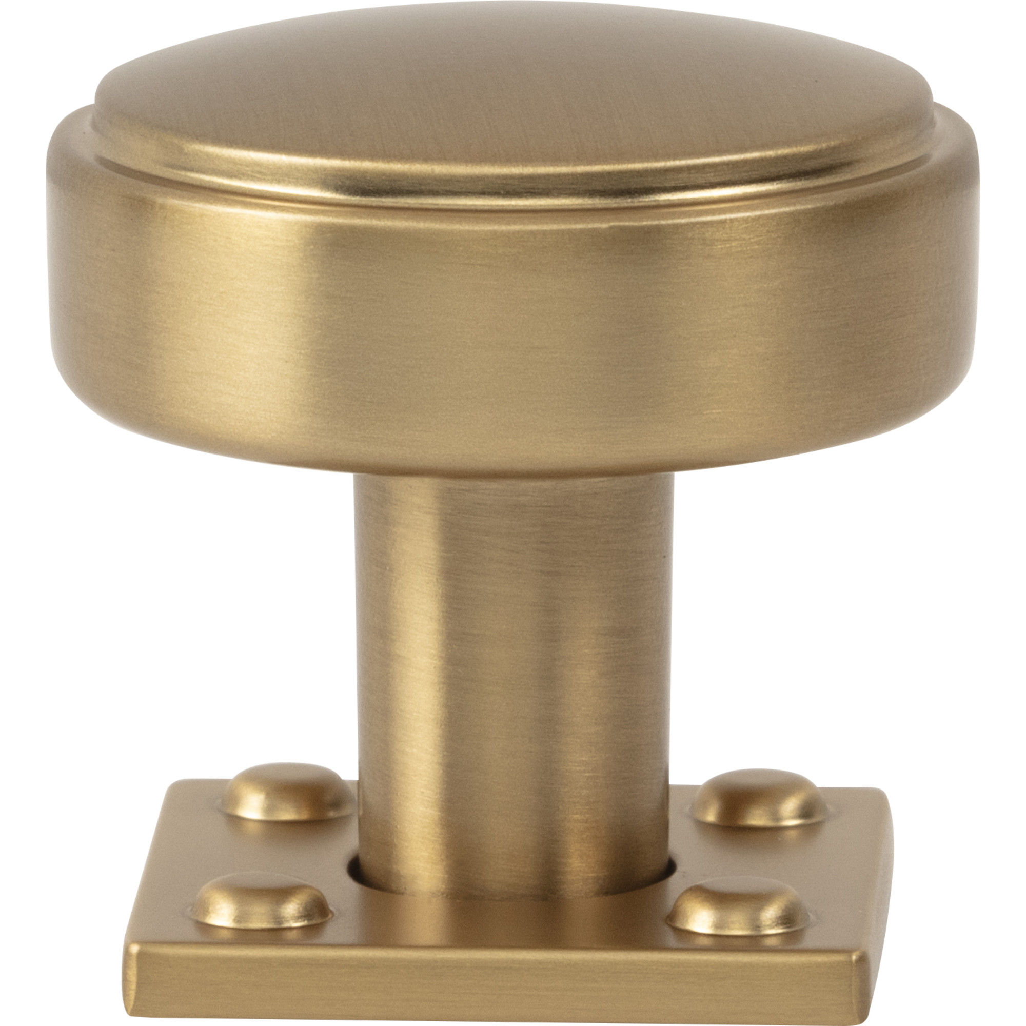 Benning 1 1/4" Diameter Round Knob - Warm Brass