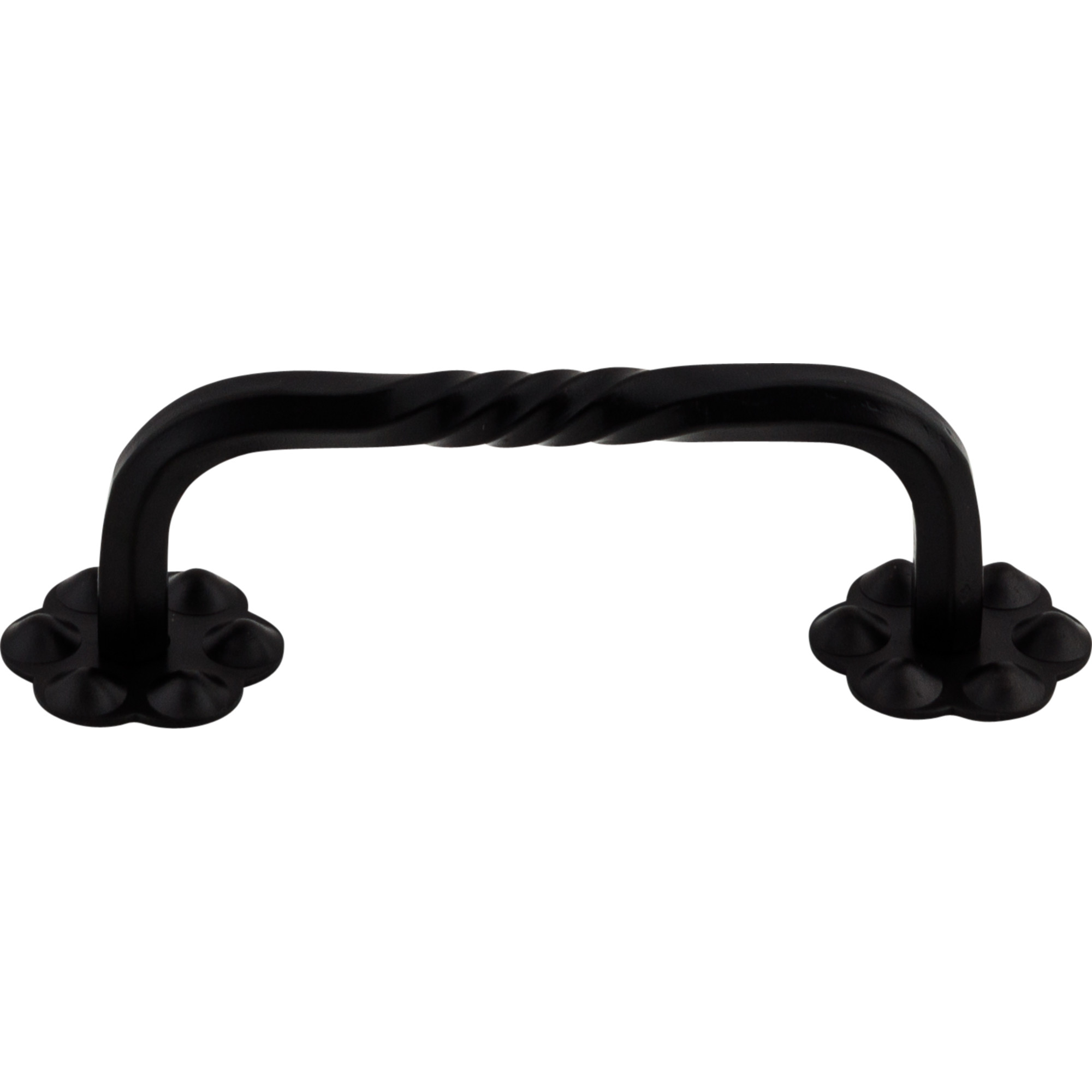 Thin Twist 3 5/32" Center to Center Bar Pull - Patina Black