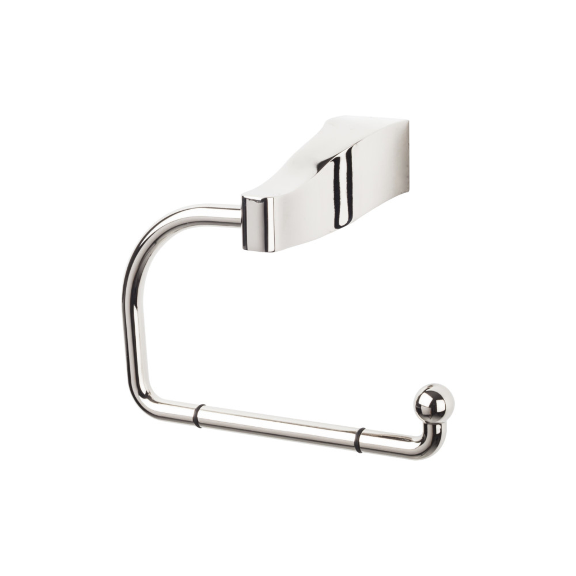 Aqua Wall Mounted Toilet Paper Holder - Polished Nickel