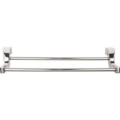 Aqua Double 19 1/4" Wall Mounted  Towel Bar - Polished Nickel