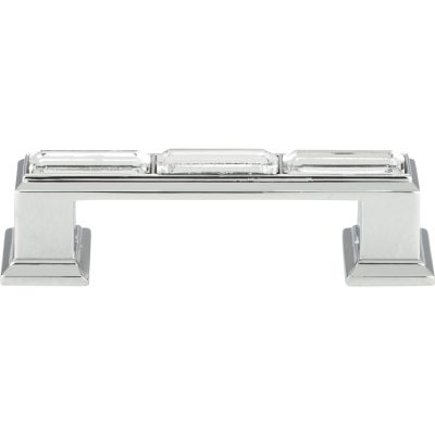 Legacy Crystal 3" Center to Center Bar Pull - Polished Chrome