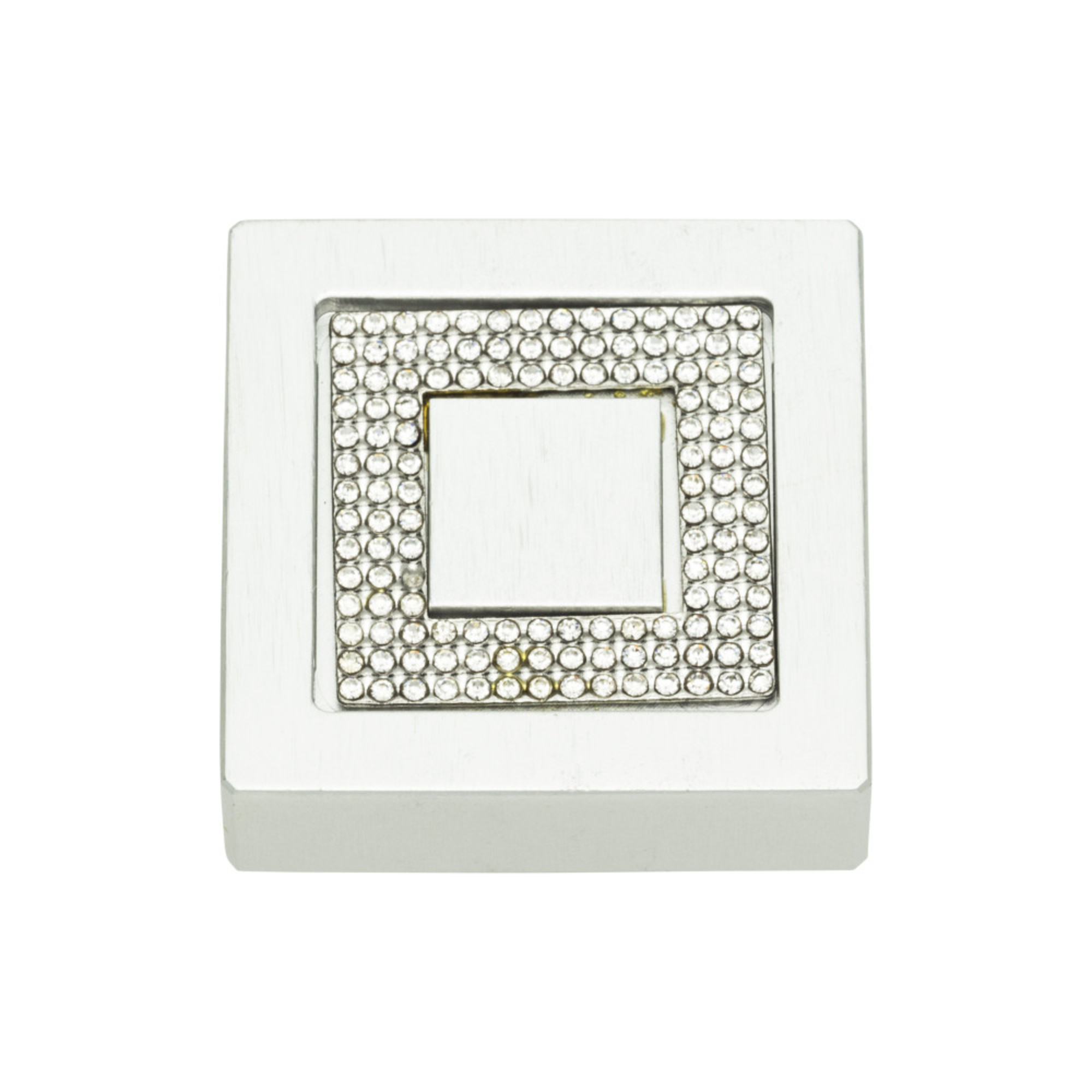 Crystal 1 3/8" Length Square Knob - Image 3