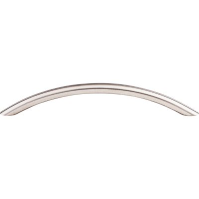 Solid Bowed 6 5/16" Center to Center Bar Pull - Stainless Steel
