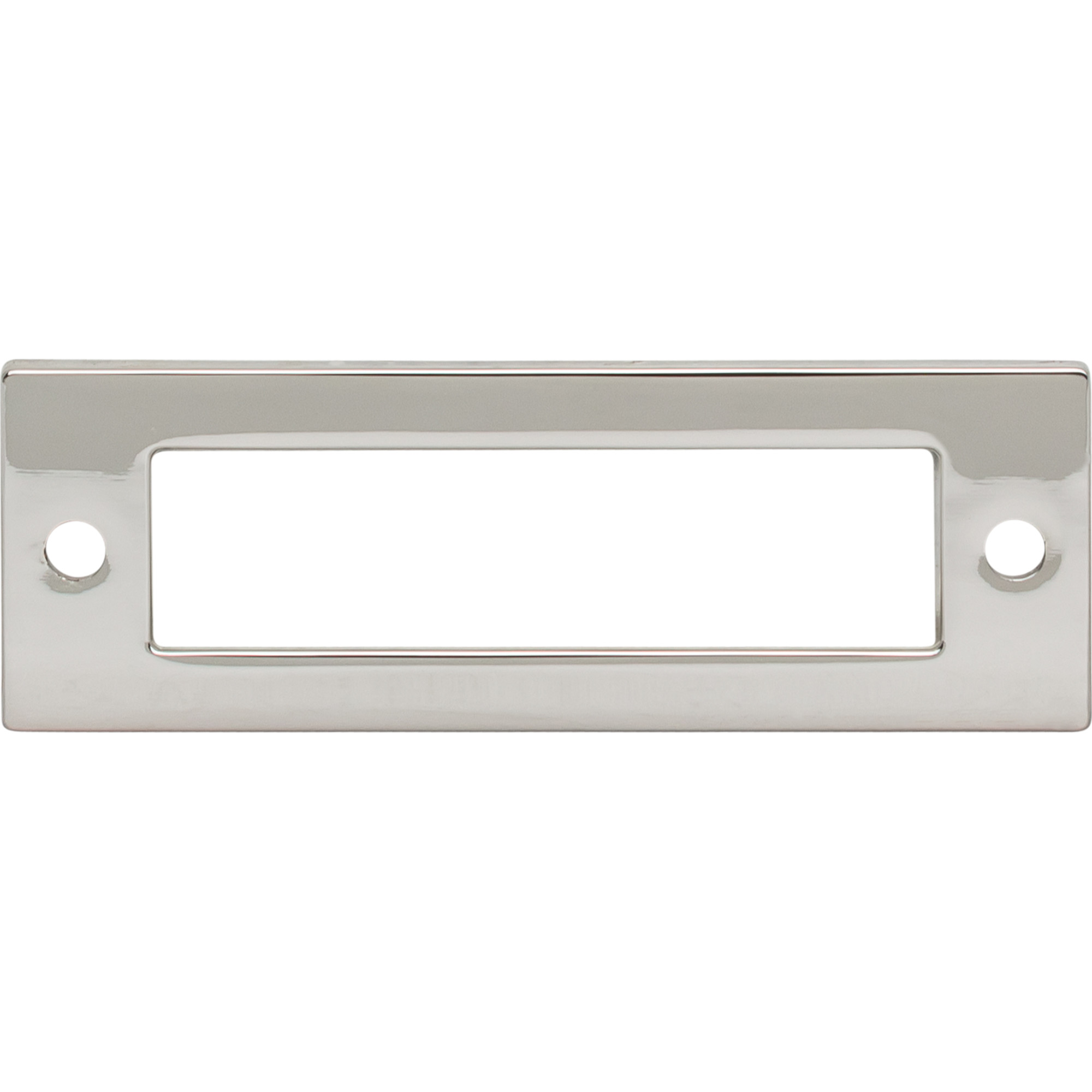 Hollin 3" Center to Center Pull Backplate - Polished Nickel