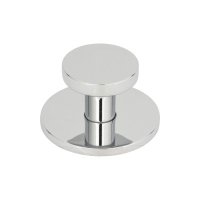 Dot 1-1/4" Diameter Round Knob - Polished Chrome