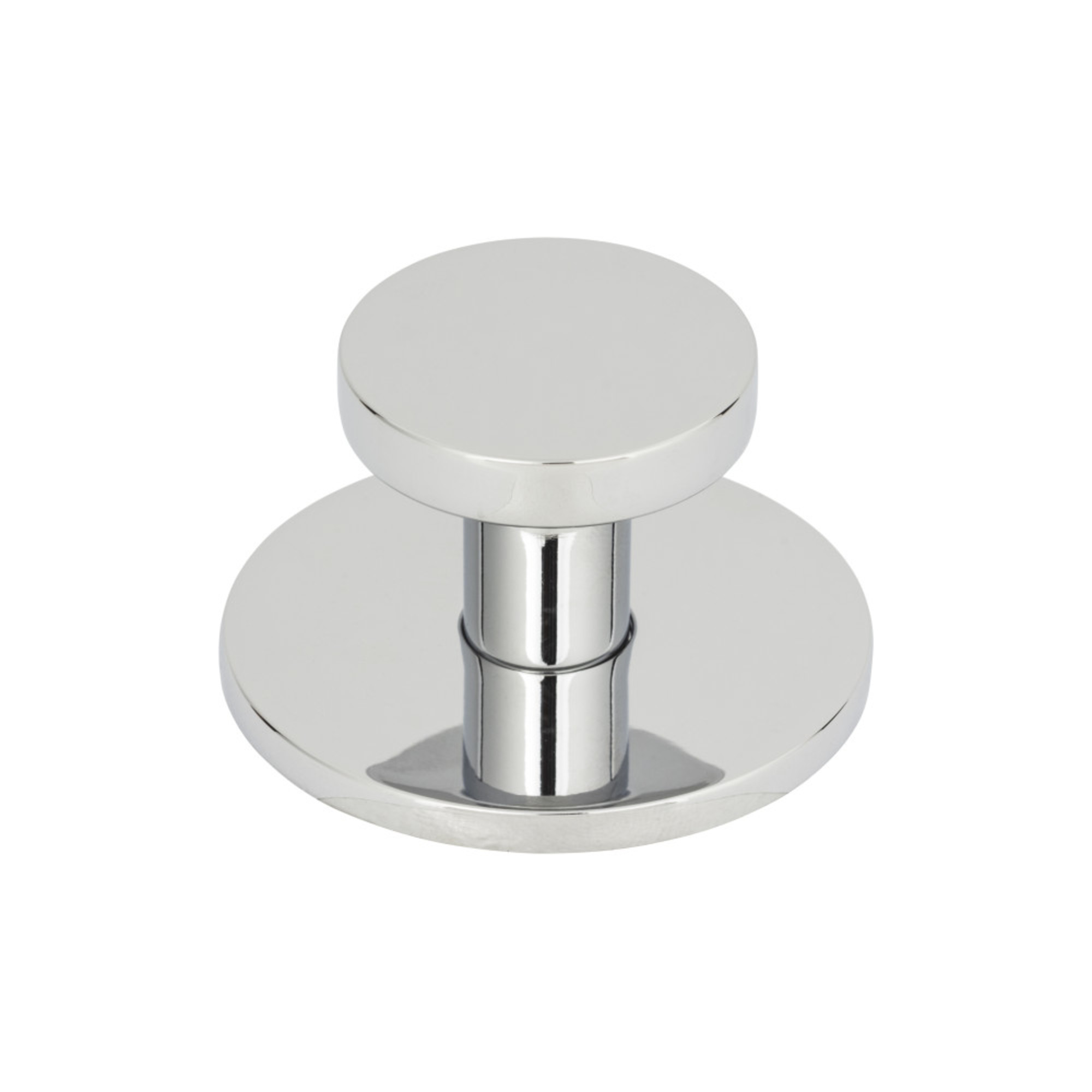 Dot 1-1/4" Diameter Round Knob - Polished Chrome