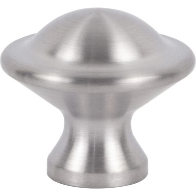 Torrance 1 1/8" Length Round Knob - Brushed Stainless Steel