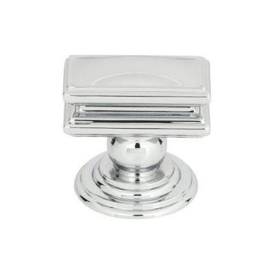 Campaign 1 1/2" Length Rectangle Knob - Polished Chrome