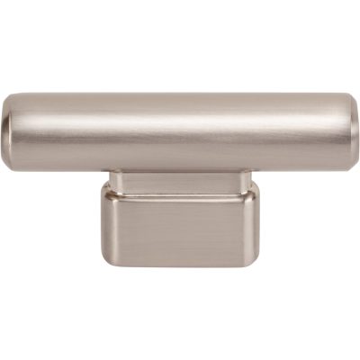 Holloway 2 1/2" Length Bar Knob - Brushed Nickel